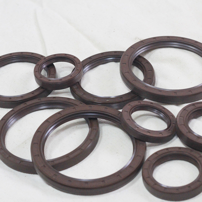 Fecho de óleo rotativo de bico duplo de fio marrom de alta temperatura FKM para todas as indústrias fabricado