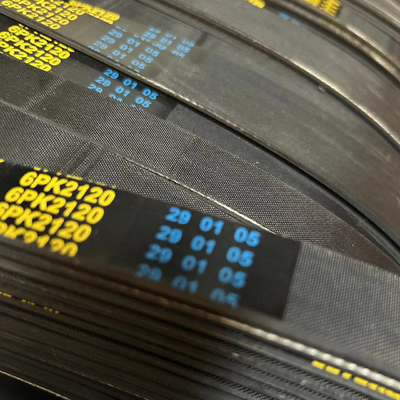 Moagem de cintos de borracha poliéster 6PK para automóveis
