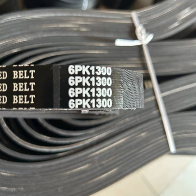 Auto 6PK EPDM Motor Personalizável Cinturão de costelas OEM Suporte Cinturão de ventilador de borracha Uso automotivo Drive de carro PK Tamanhos de V-Belt