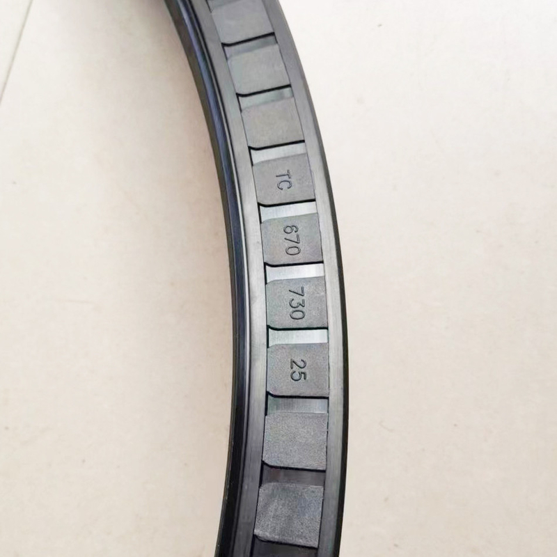 670*730*25 TC Oil Seals fabricados em borracha NBR FKM para resistência a altas temperaturas