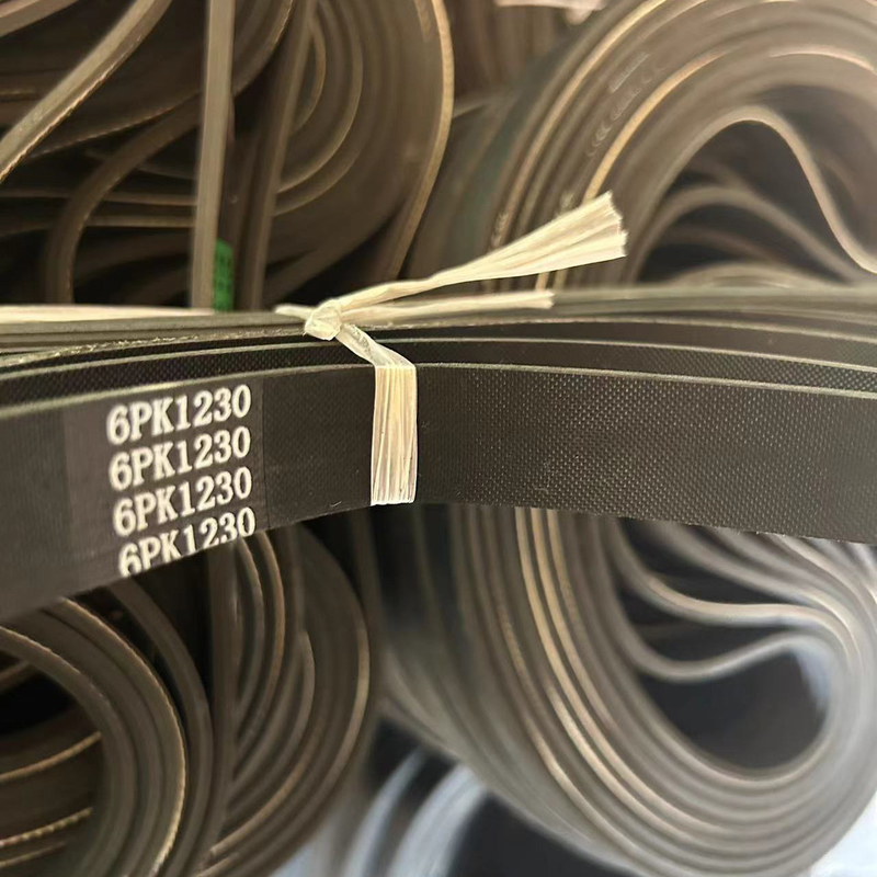 Auto 6PK EPDM Motor Personalizável Cinturão de costelas OEM Suporte Cinturão de ventilador de borracha Uso automotivo Drive de carro PK Tamanhos de V-Belt